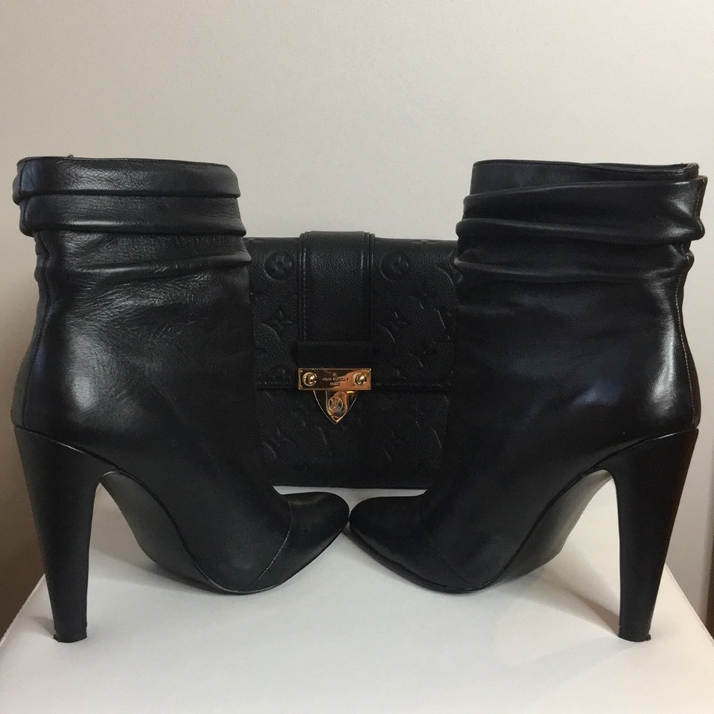 Steve Madden Black High Heel Boots Size 7